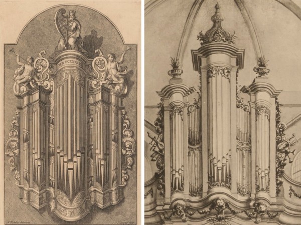 Orgel Trinitatiskapel Dordrecht 1733 en 1779